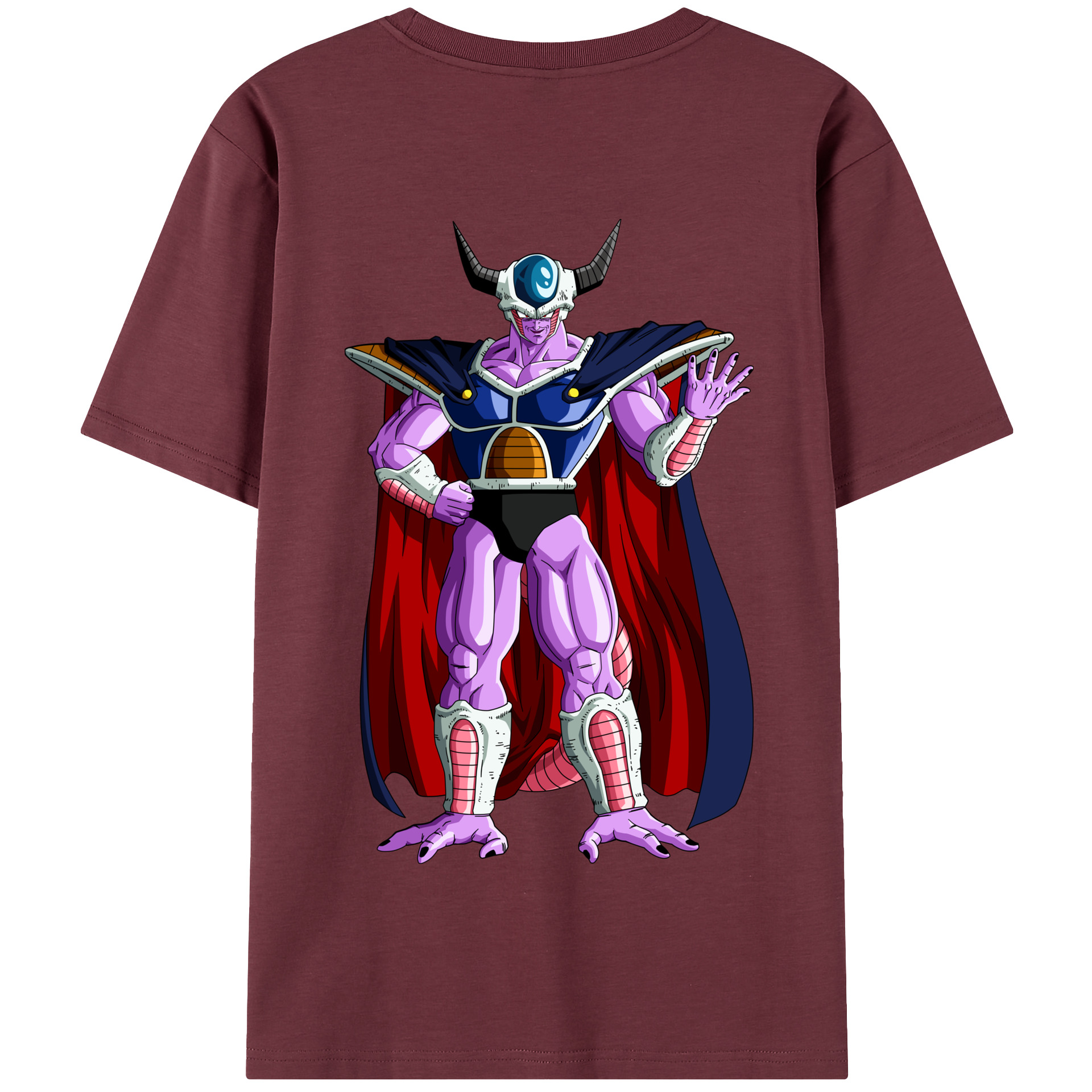 （画像用） ドラゴンボール コルド大王 DRAGON BALL King Cold 綿100％半袖Tシャツ（背面プリント）